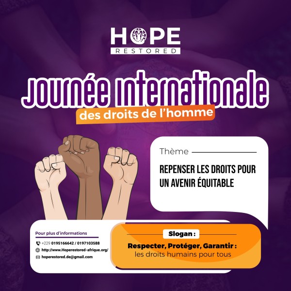 10 décembre : Journée Internationale des Droits de l'Homme