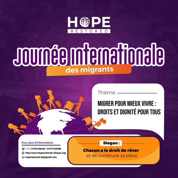 🌍  18 Décembre : Journée Internationale Des Migrants.🌍